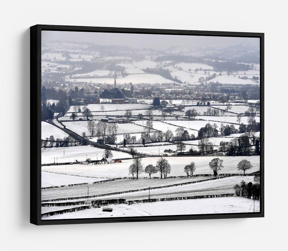 Snowy fields of Wales HD Metal Print - Canvas Art Rocks - 6