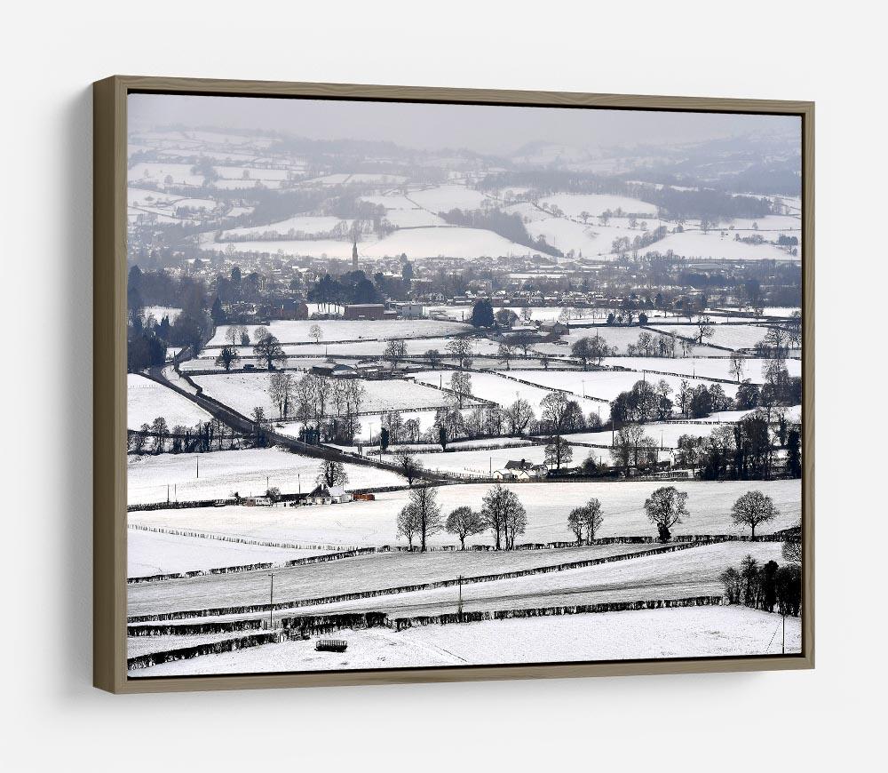 Snowy fields of Wales HD Metal Print - Canvas Art Rocks - 10