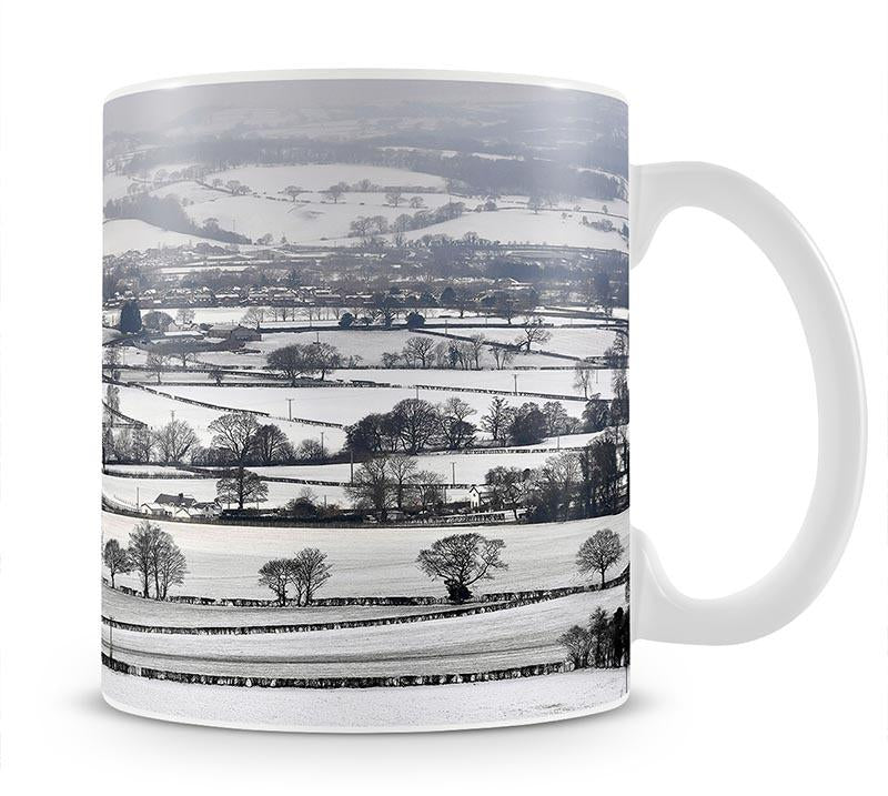 Snowy fields of Wales Mug - Canvas Art Rocks - 1