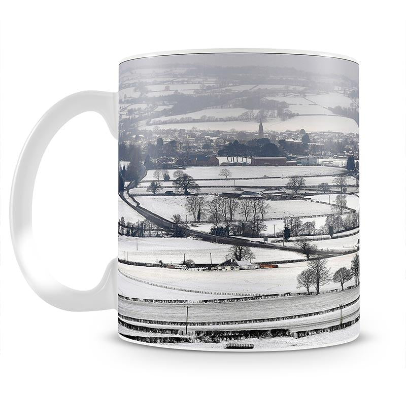Snowy fields of Wales Mug - Canvas Art Rocks - 1