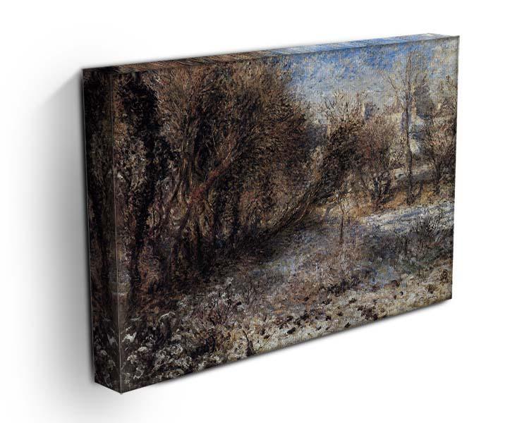 Snowy landscape by Renoir Canvas Print or Poster - Canvas Art Rocks - 3
