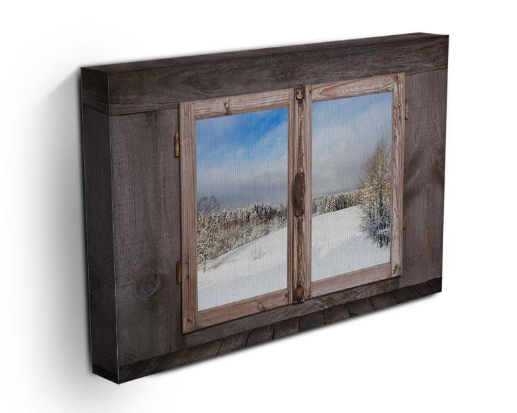 Snowy winter landscape in january Canvas Print or Poster - Canvas Art Rocks - 3