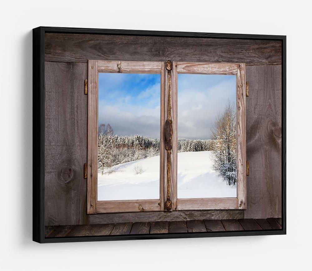 Snowy winter landscape in january HD Metal Print - Canvas Art Rocks - 6