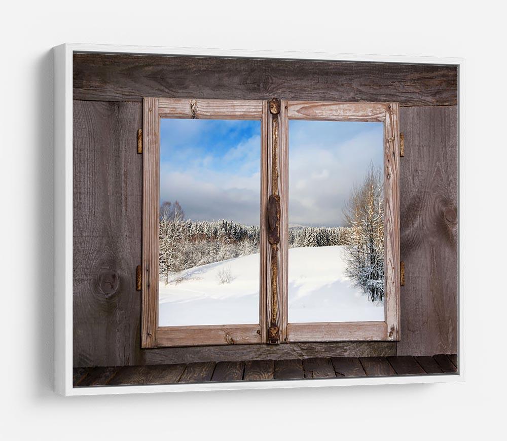 Snowy winter landscape in january HD Metal Print - Canvas Art Rocks - 7