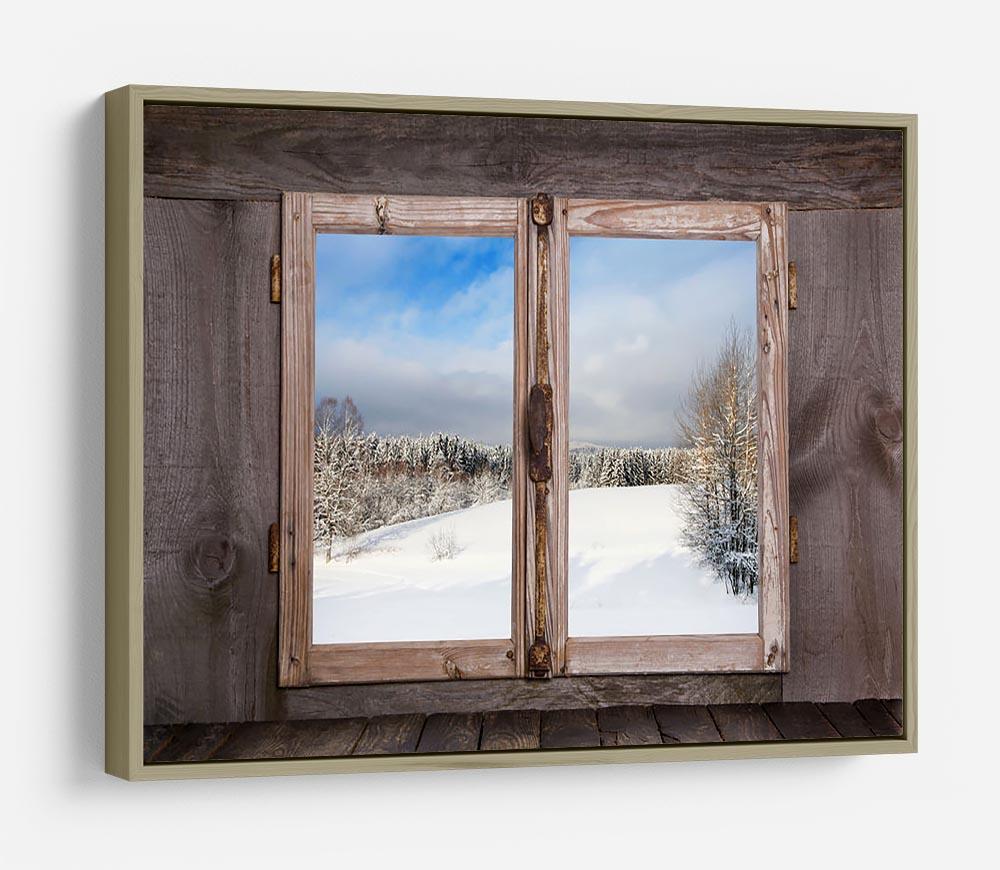 Snowy winter landscape in january HD Metal Print - Canvas Art Rocks - 8
