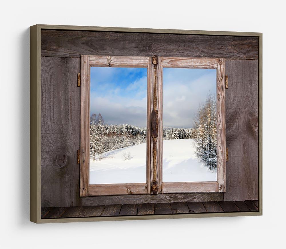Snowy winter landscape in january HD Metal Print - Canvas Art Rocks - 10
