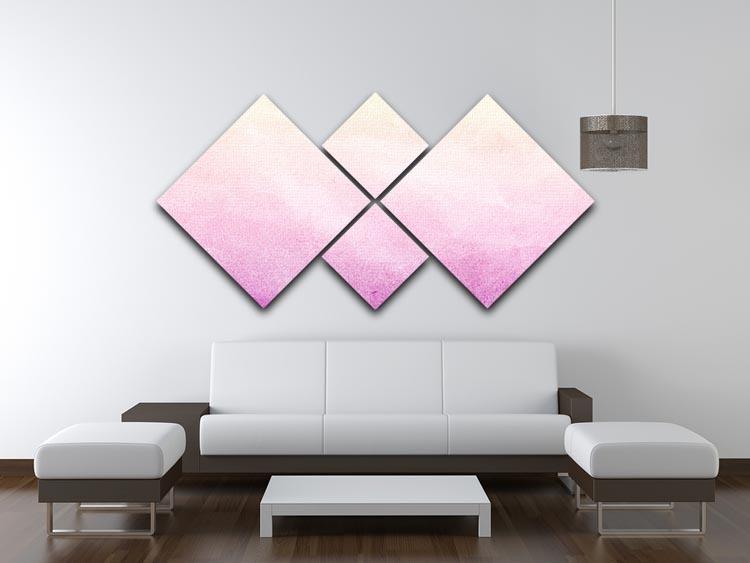 Soft cloud and sky abstract 4 Square Multi Panel Canvas  - Canvas Art Rocks - 3