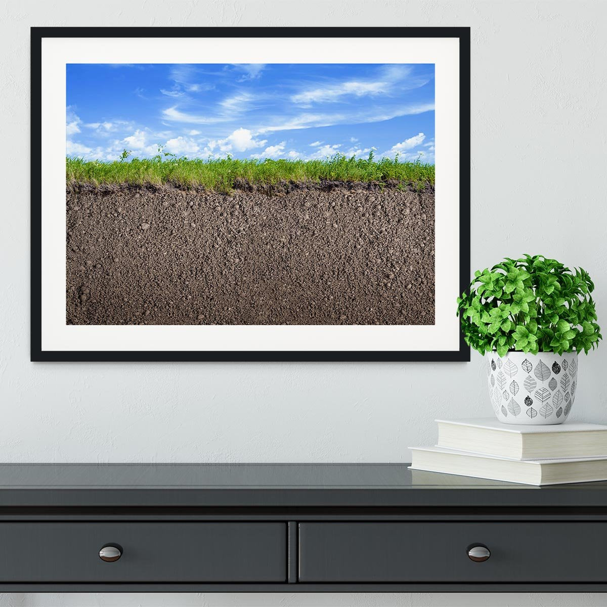 Soil ground Framed Print - Canvas Art Rocks - 1