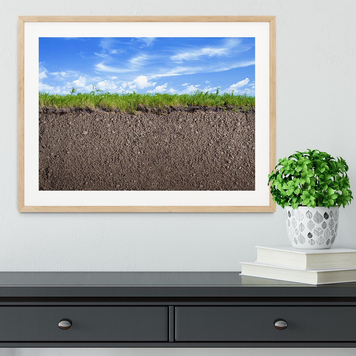 Soil ground Framed Print - Canvas Art Rocks - 3