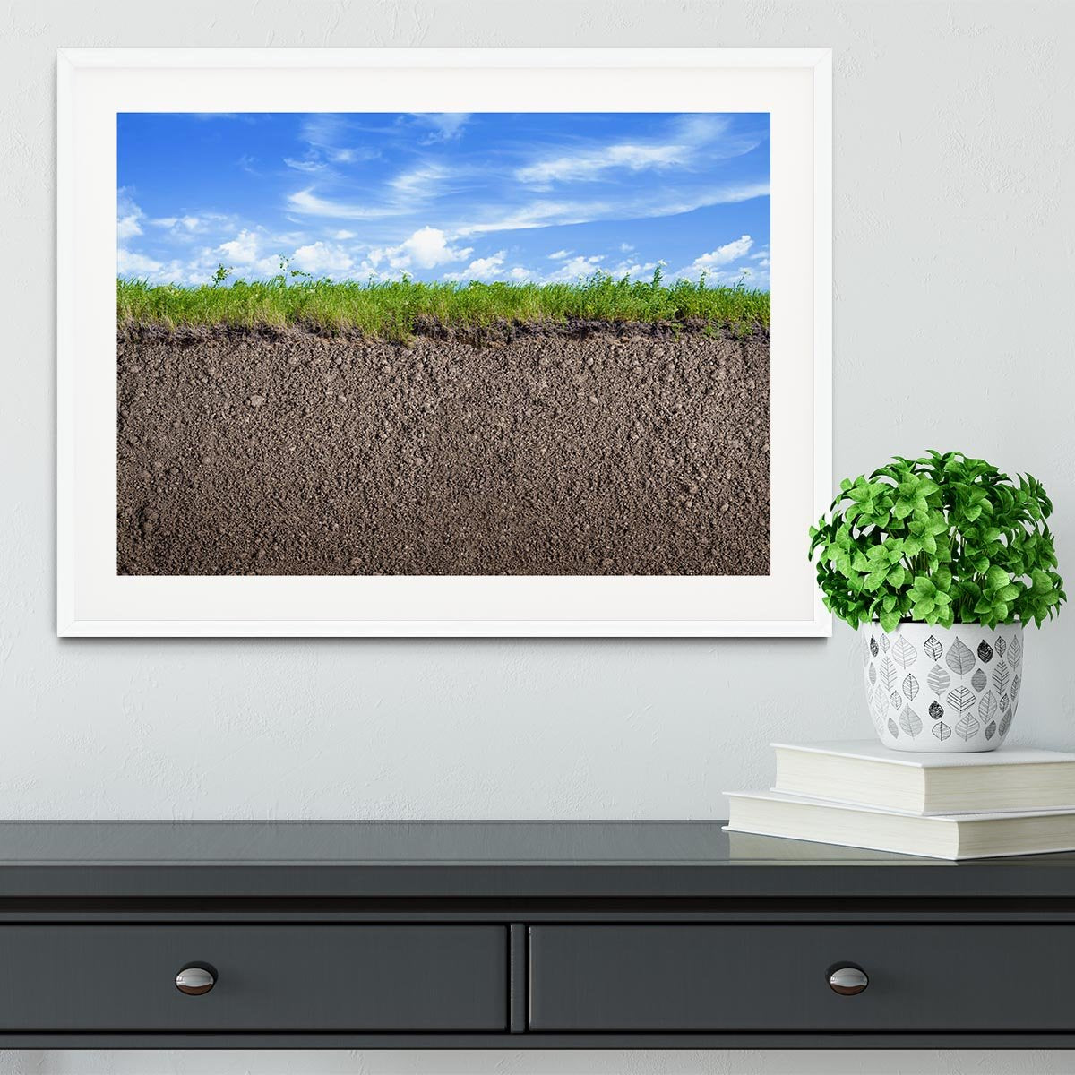 Soil ground Framed Print - Canvas Art Rocks - 5