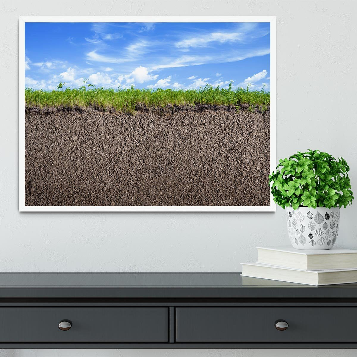 Soil ground Framed Print - Canvas Art Rocks -6