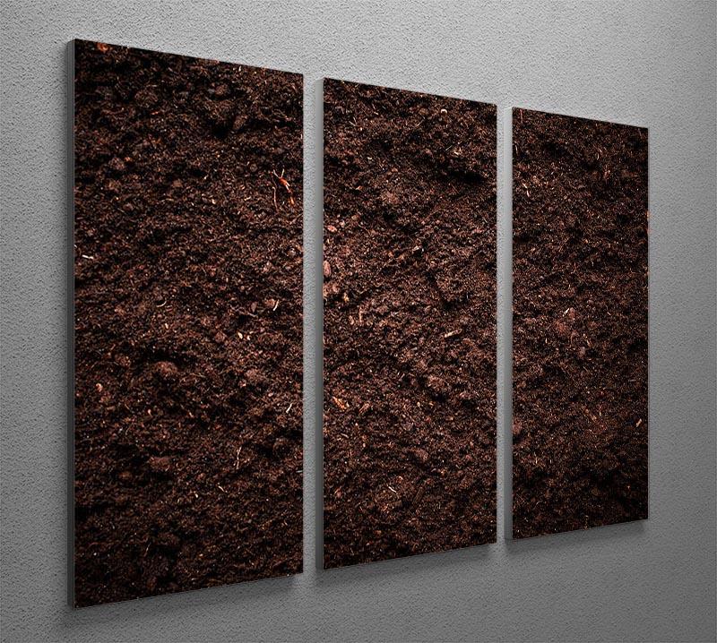Soil texture 3 Split Panel Canvas Print - Canvas Art Rocks - 2