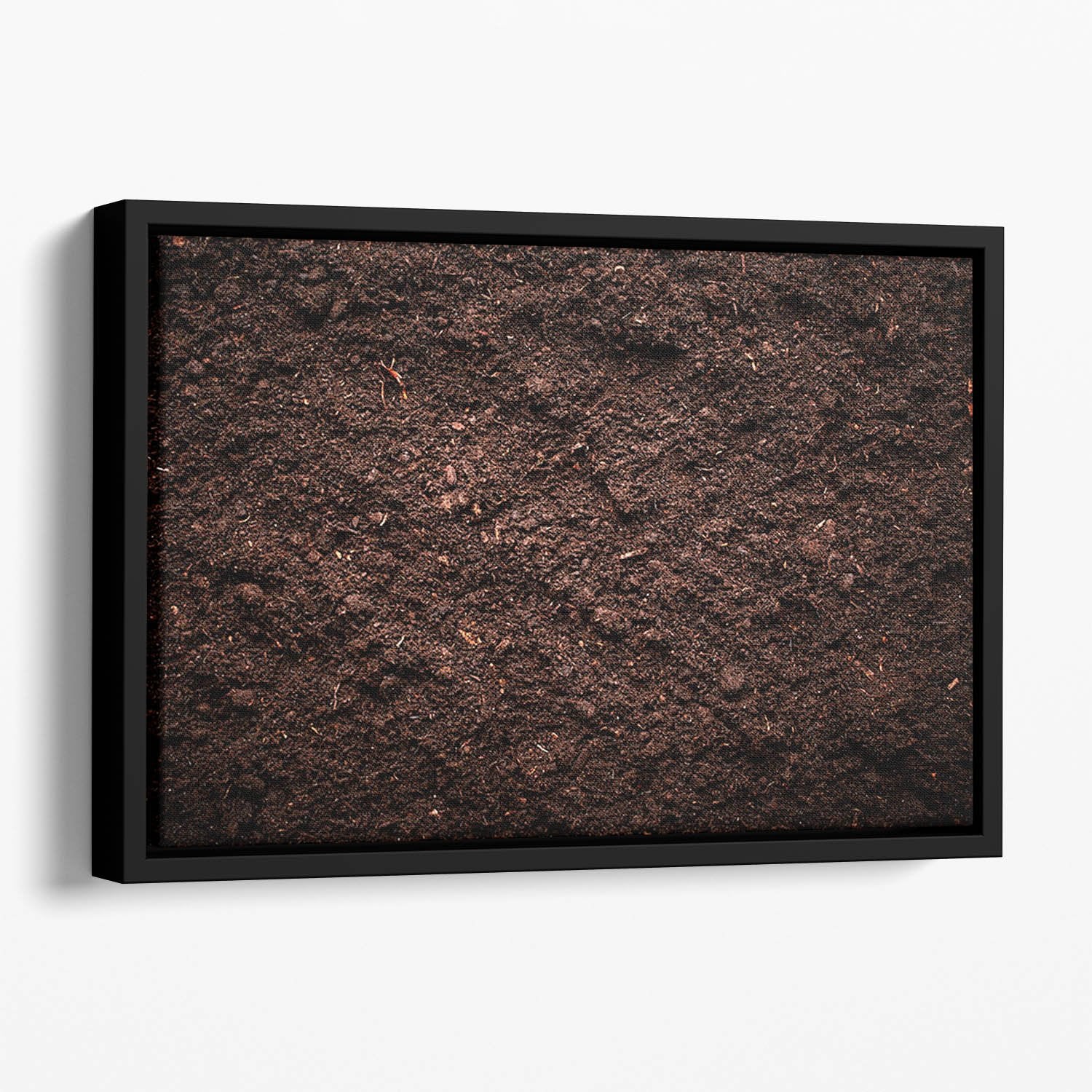 Soil texture Floating Framed Canvas