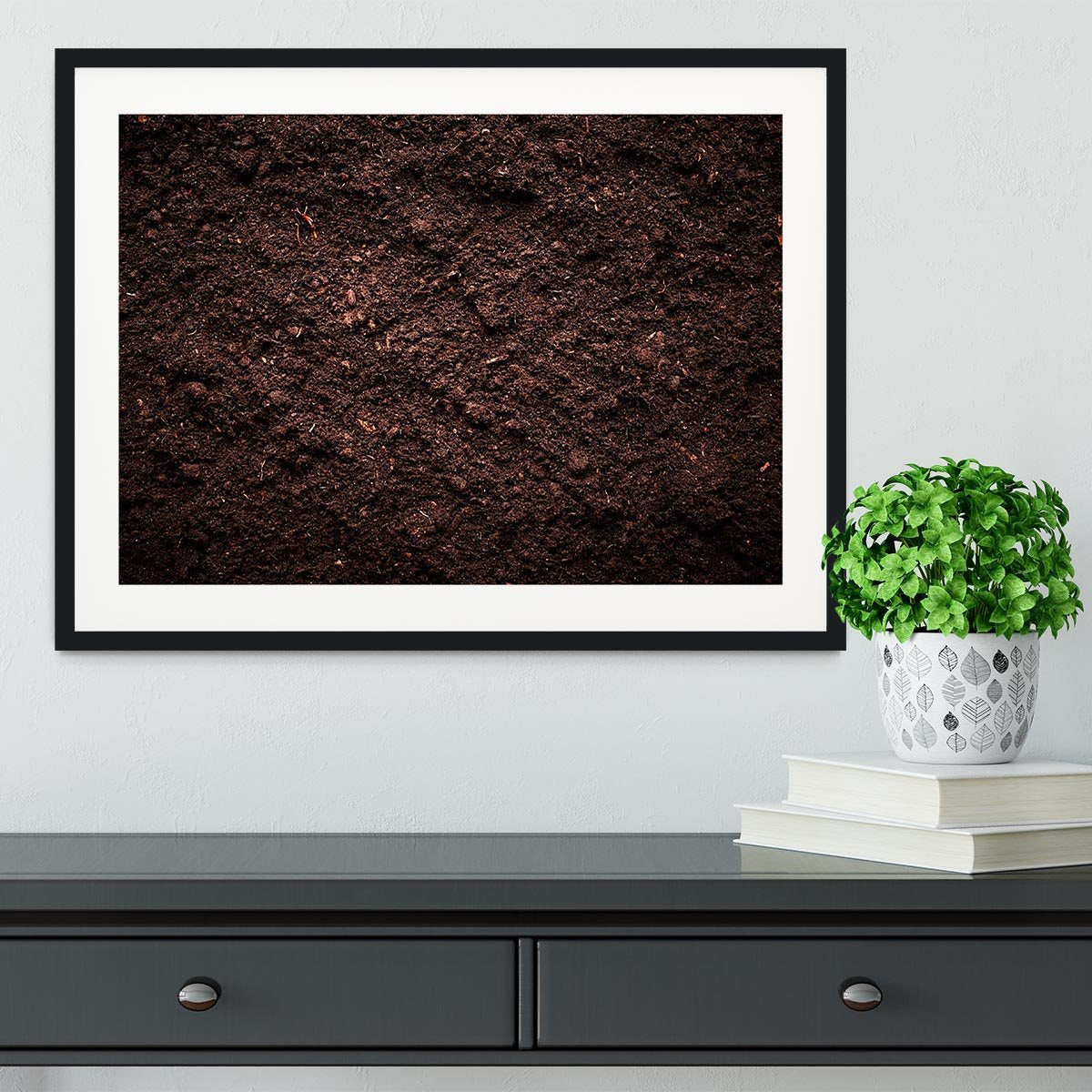 Soil texture Framed Print - Canvas Art Rocks - 1