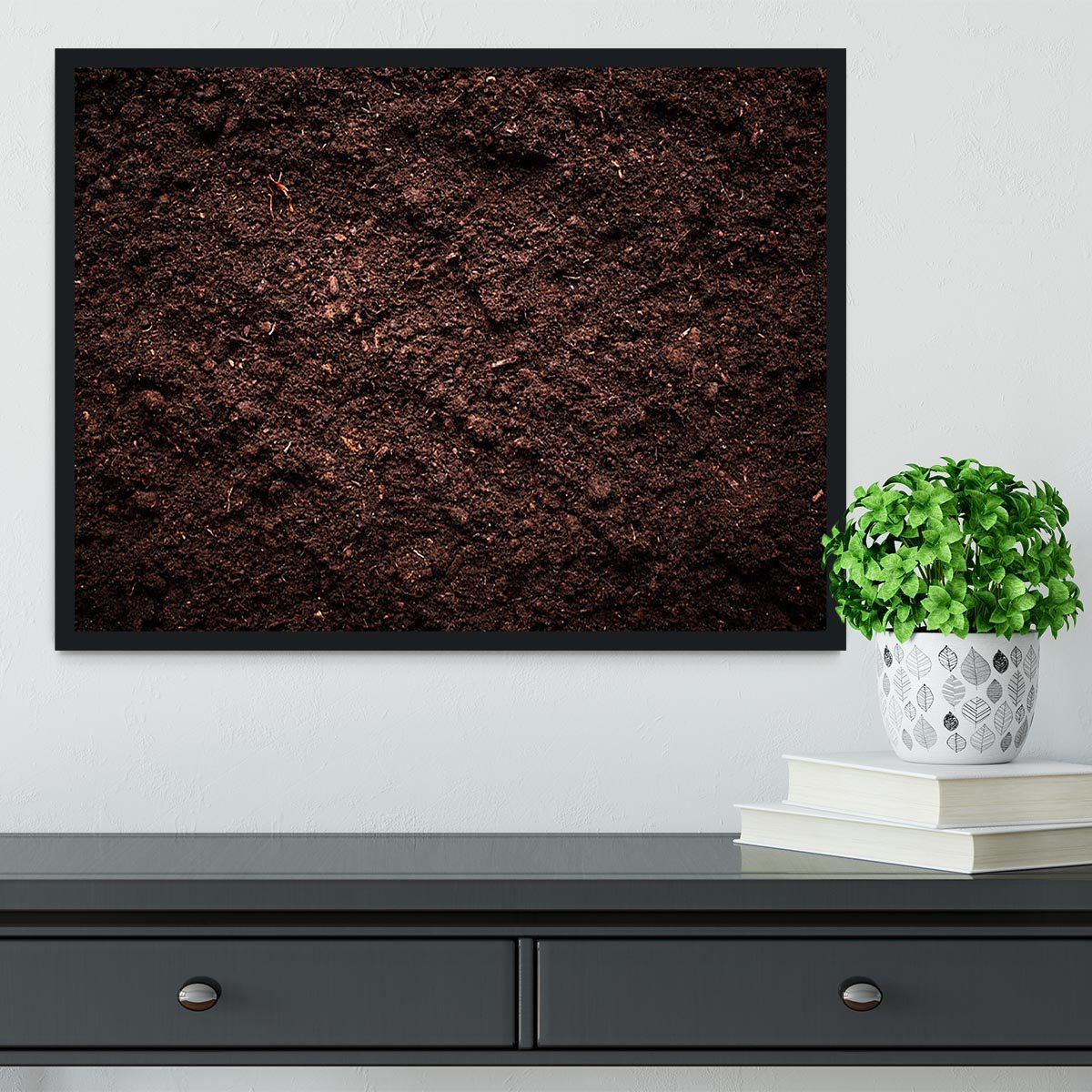 Soil texture Framed Print - Canvas Art Rocks - 2