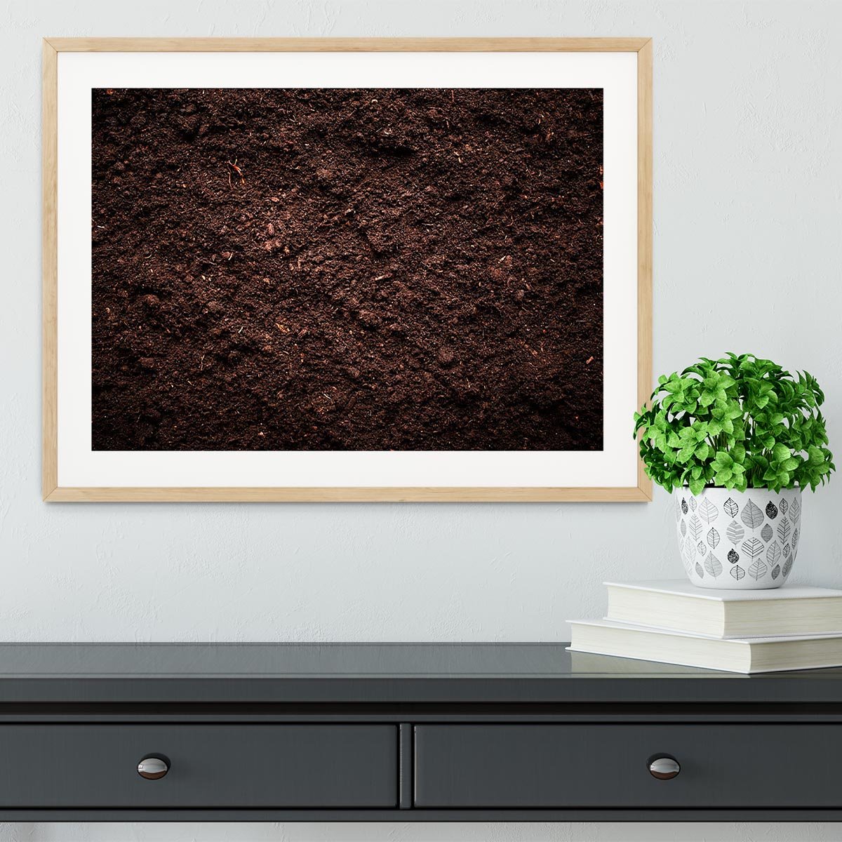 Soil texture Framed Print - Canvas Art Rocks - 3