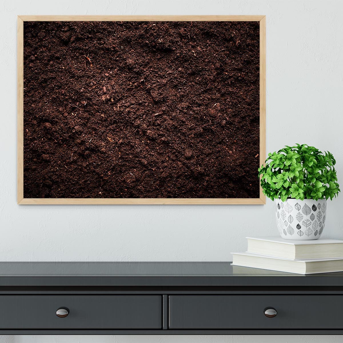 Soil texture Framed Print - Canvas Art Rocks - 4