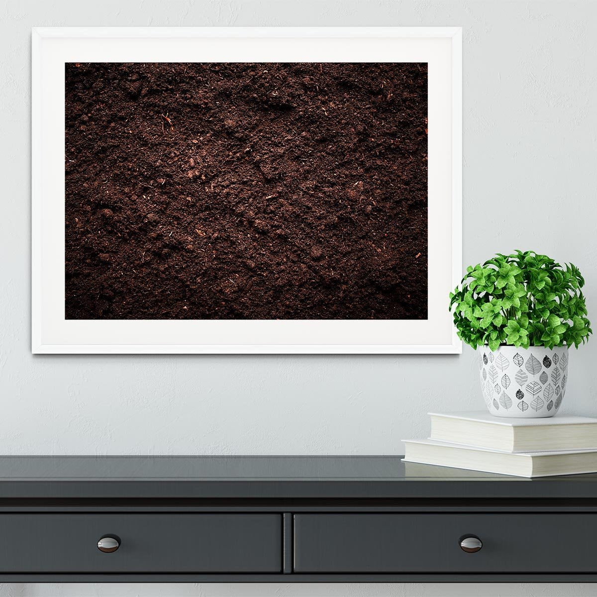Soil texture Framed Print - Canvas Art Rocks - 5