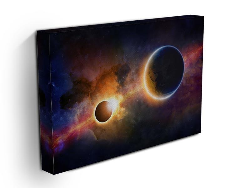 Solar Eclipse Nebula and Stars Canvas Print or Poster - Canvas Art Rocks - 3