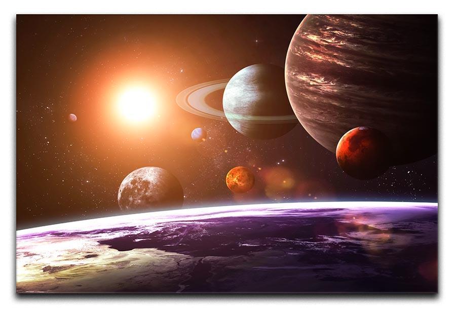 Solar system and space objects Canvas Print or Poster  - Canvas Art Rocks - 1