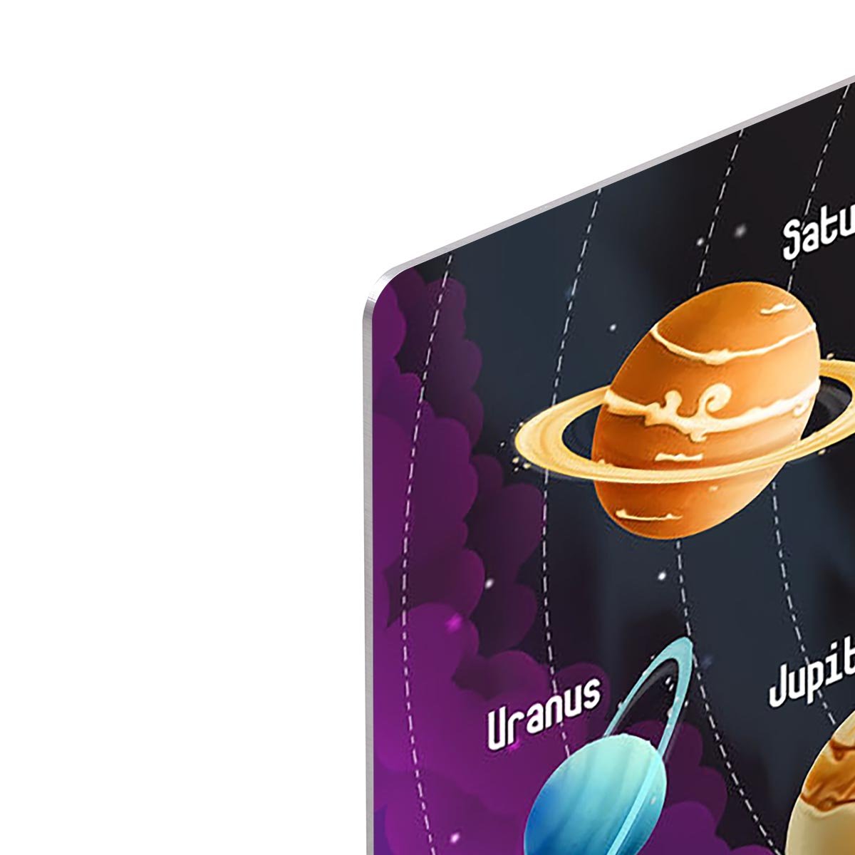 Solar system of planets HD Metal Print
