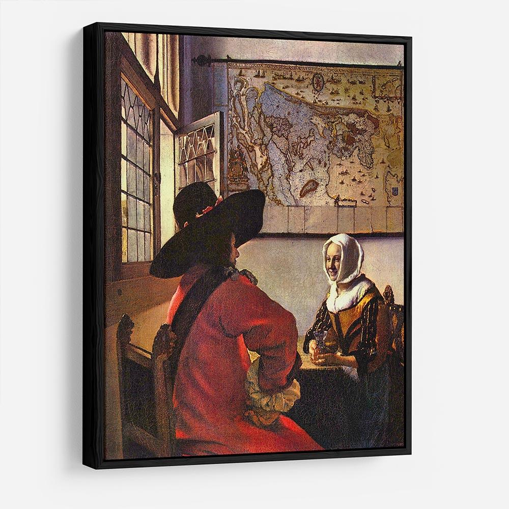 Soldier and girl smiling by Vermeer HD Metal Print - Canvas Art Rocks - 6