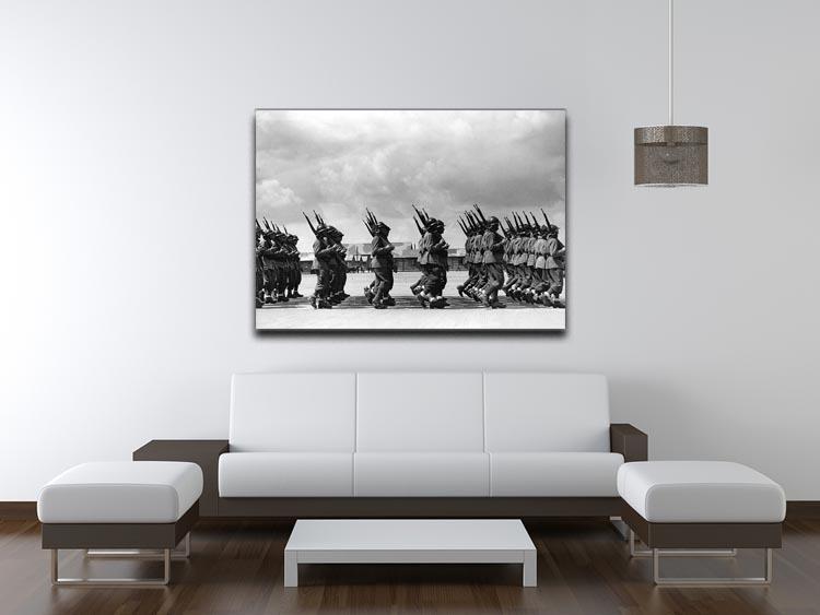 Soldiers marching in formation Canvas Print or Poster - Canvas Art Rocks - 4