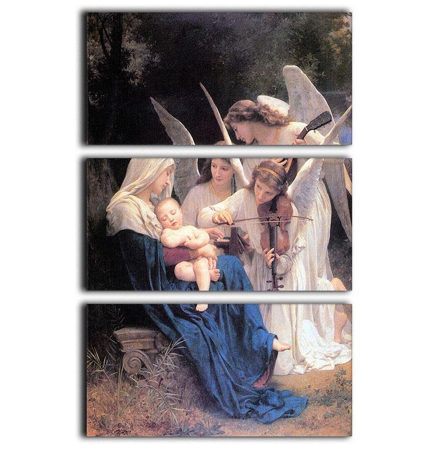 Song of the Angels By Bouguereau 3 Split Panel Canvas Print - Canvas Art Rocks - 1