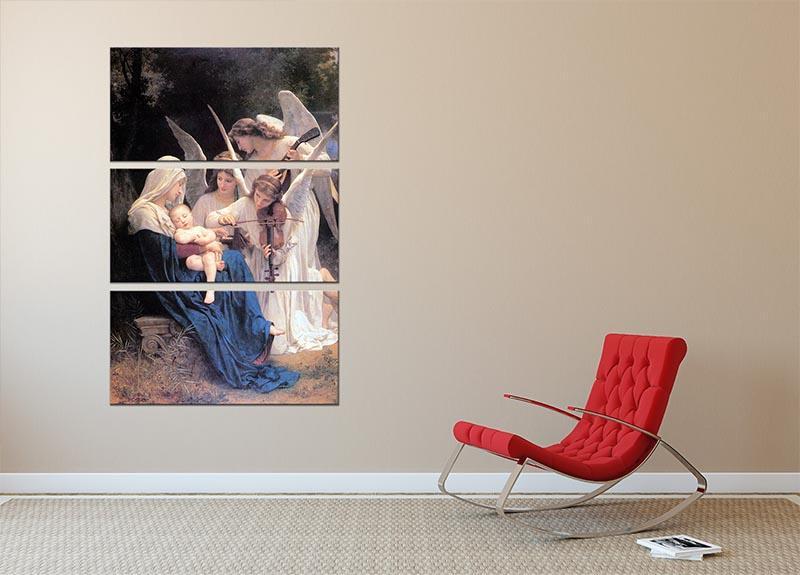 Song of the Angels By Bouguereau 3 Split Panel Canvas Print - Canvas Art Rocks - 2