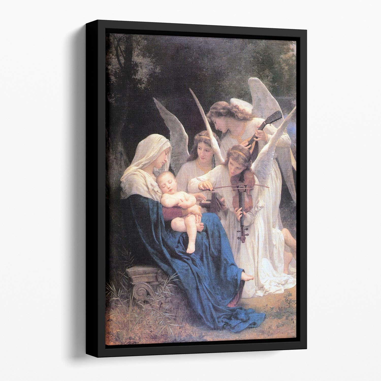 Song of the Angels By Bouguereau Floating Framed Canvas