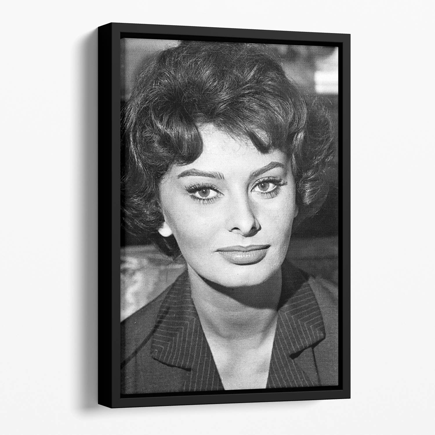 Sophie Loren 1957 Floating Framed Canvas