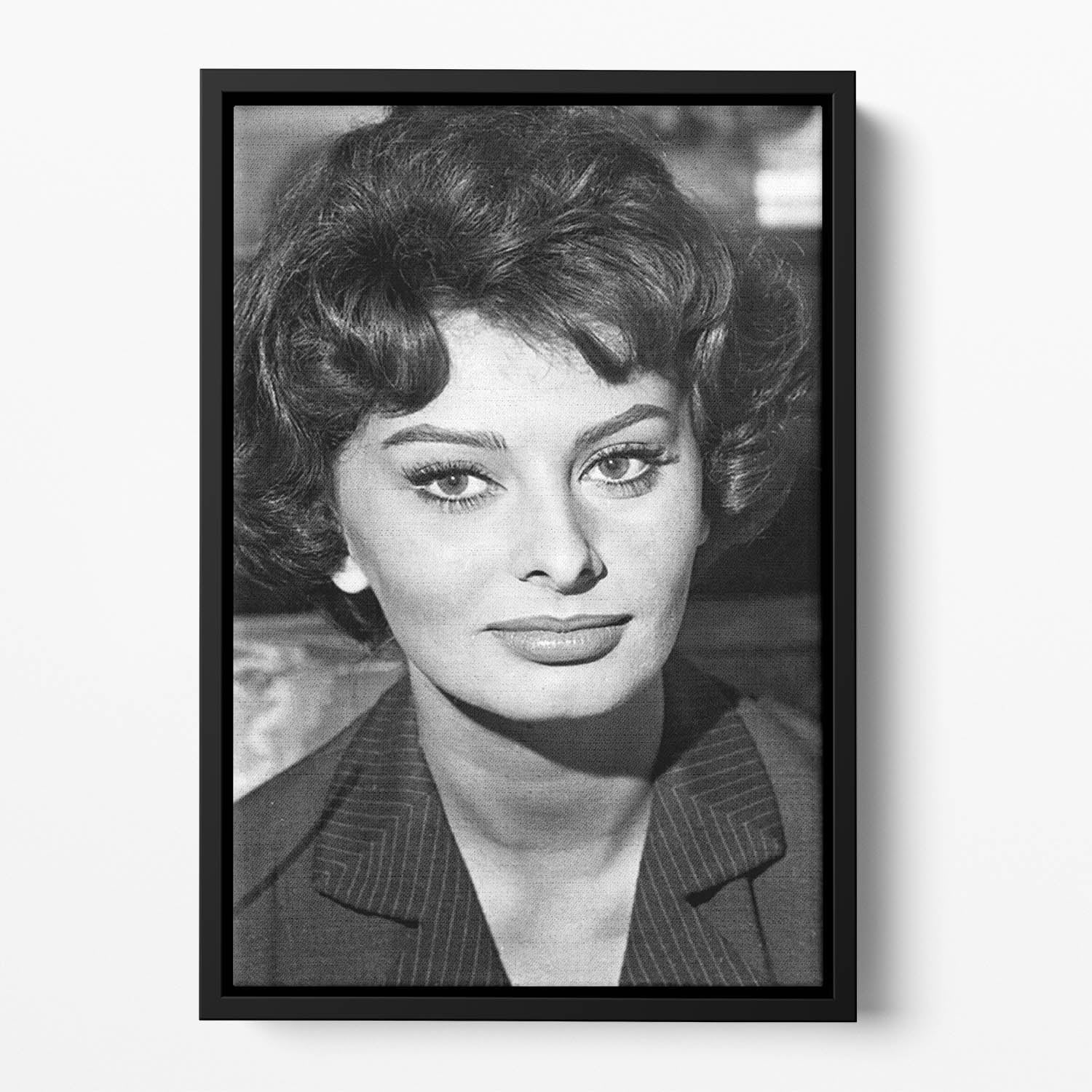 Sophie Loren 1957 Floating Framed Canvas