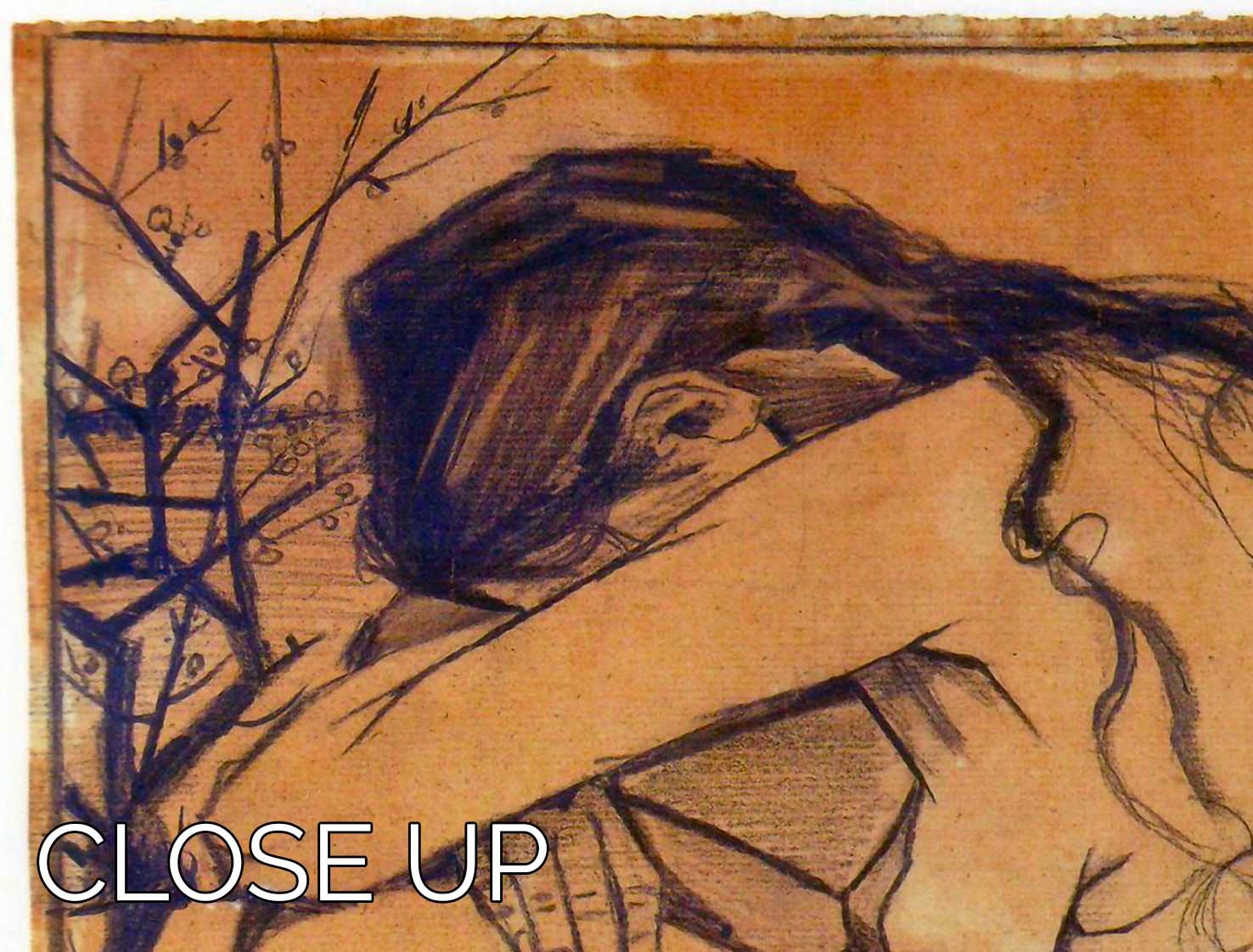 Sorrow by Van Gogh 3 Split Panel Canvas Print - Canvas Art Rocks - 3