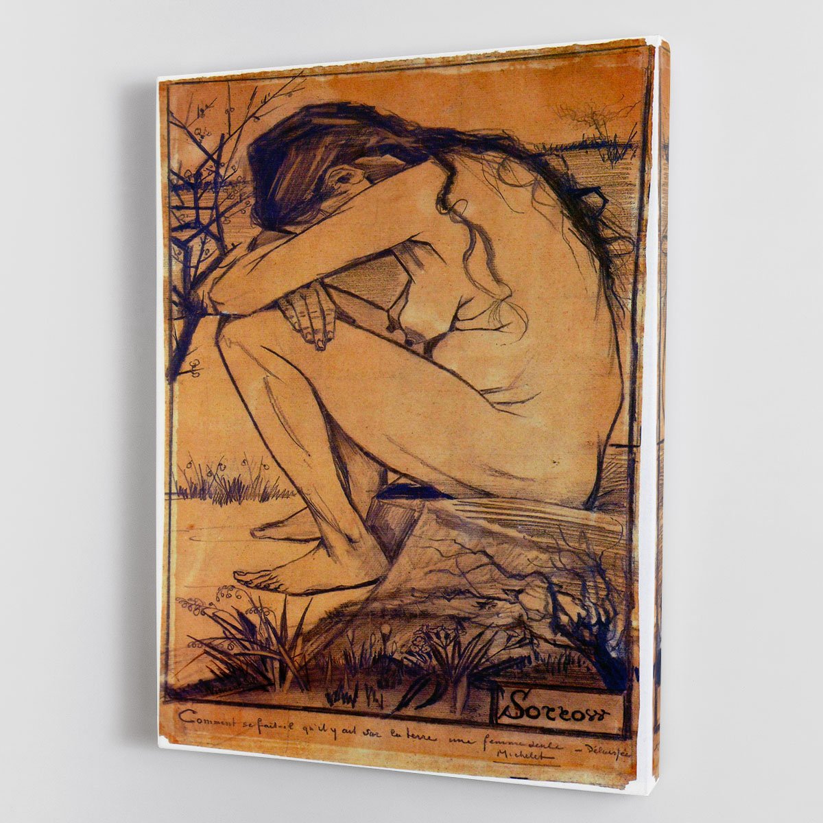Sorrow by Van Gogh Canvas Print or Poster