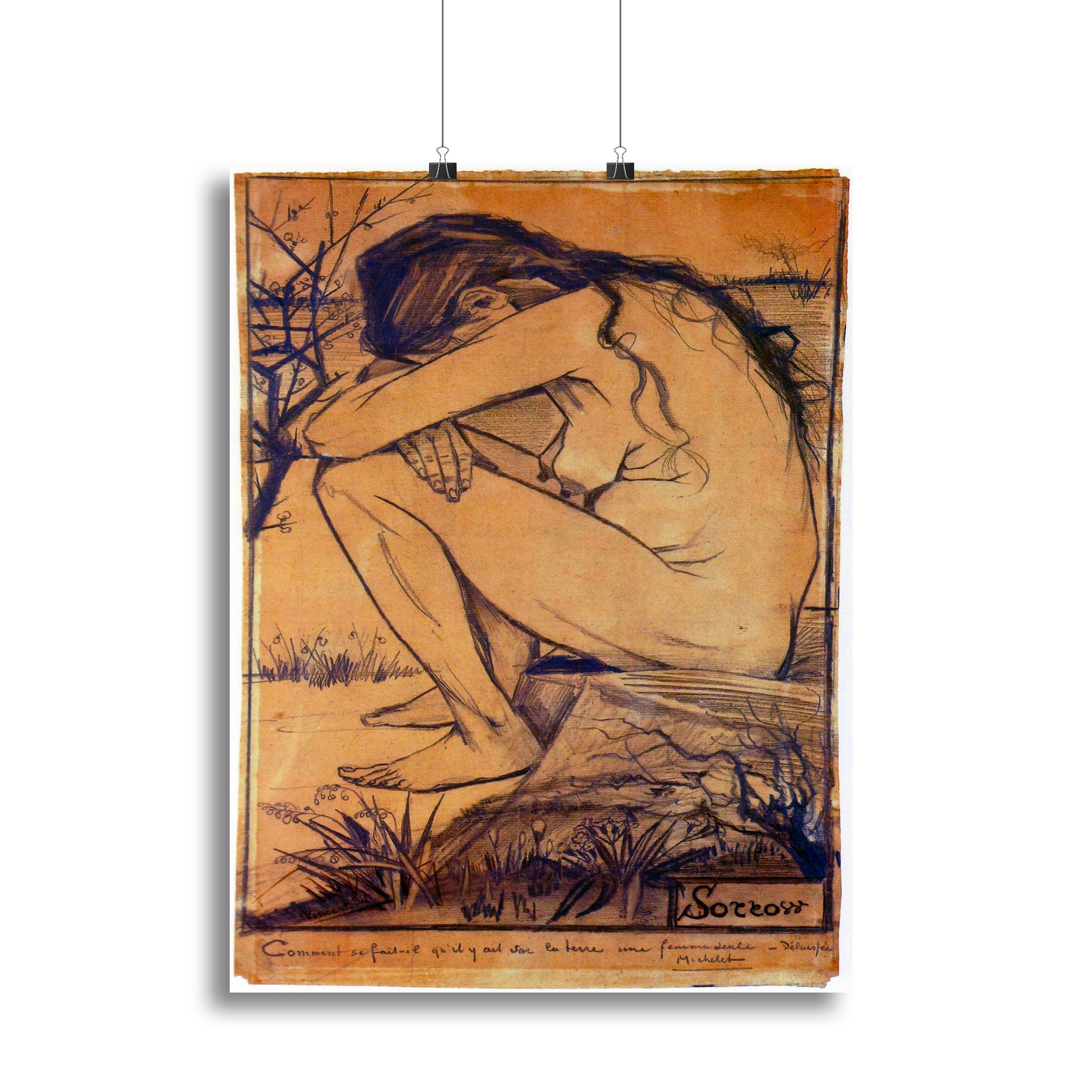 Sorrow by Van Gogh Canvas Print or Poster