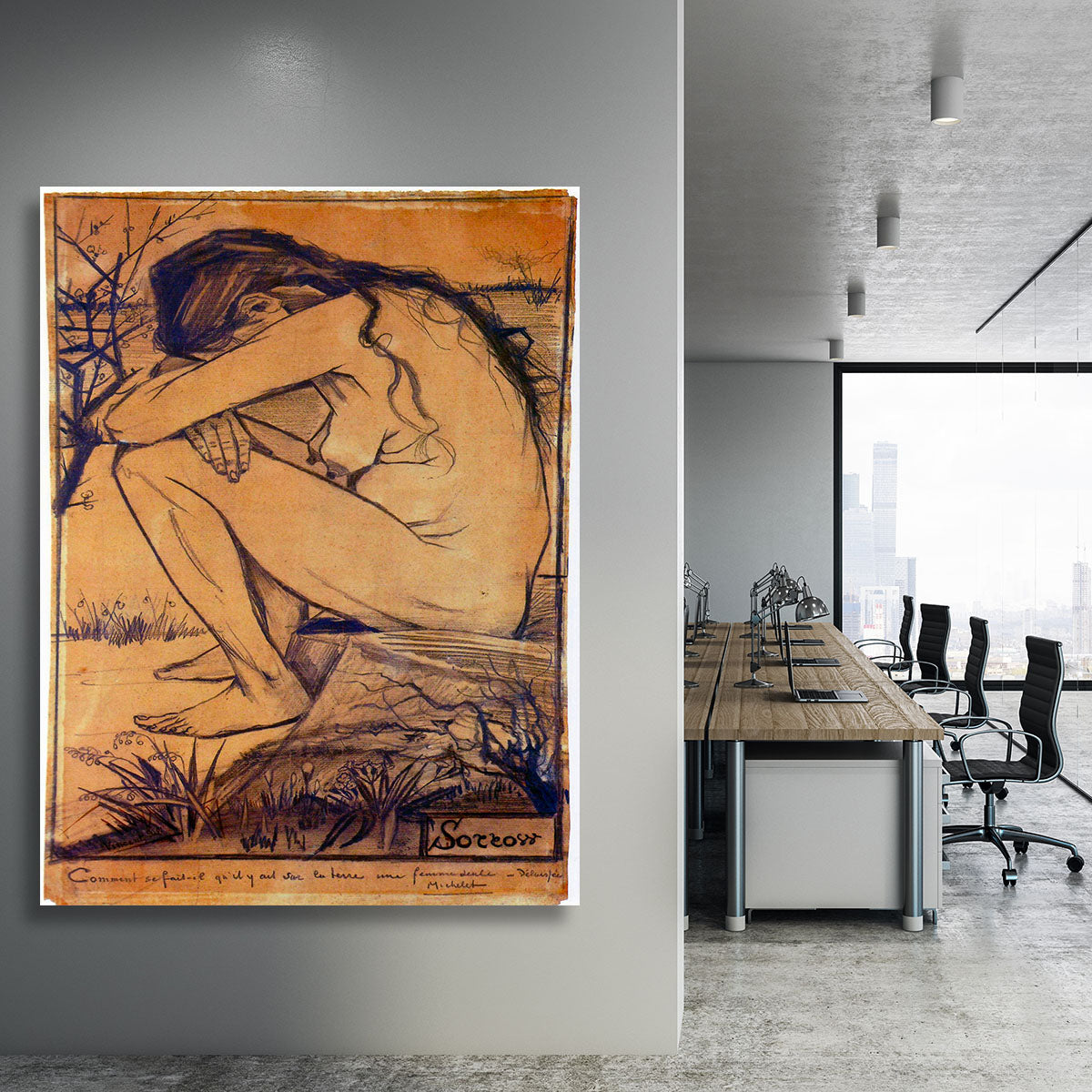 Sorrow by Van Gogh Canvas Print or Poster - Canvas Art Rocks - 3