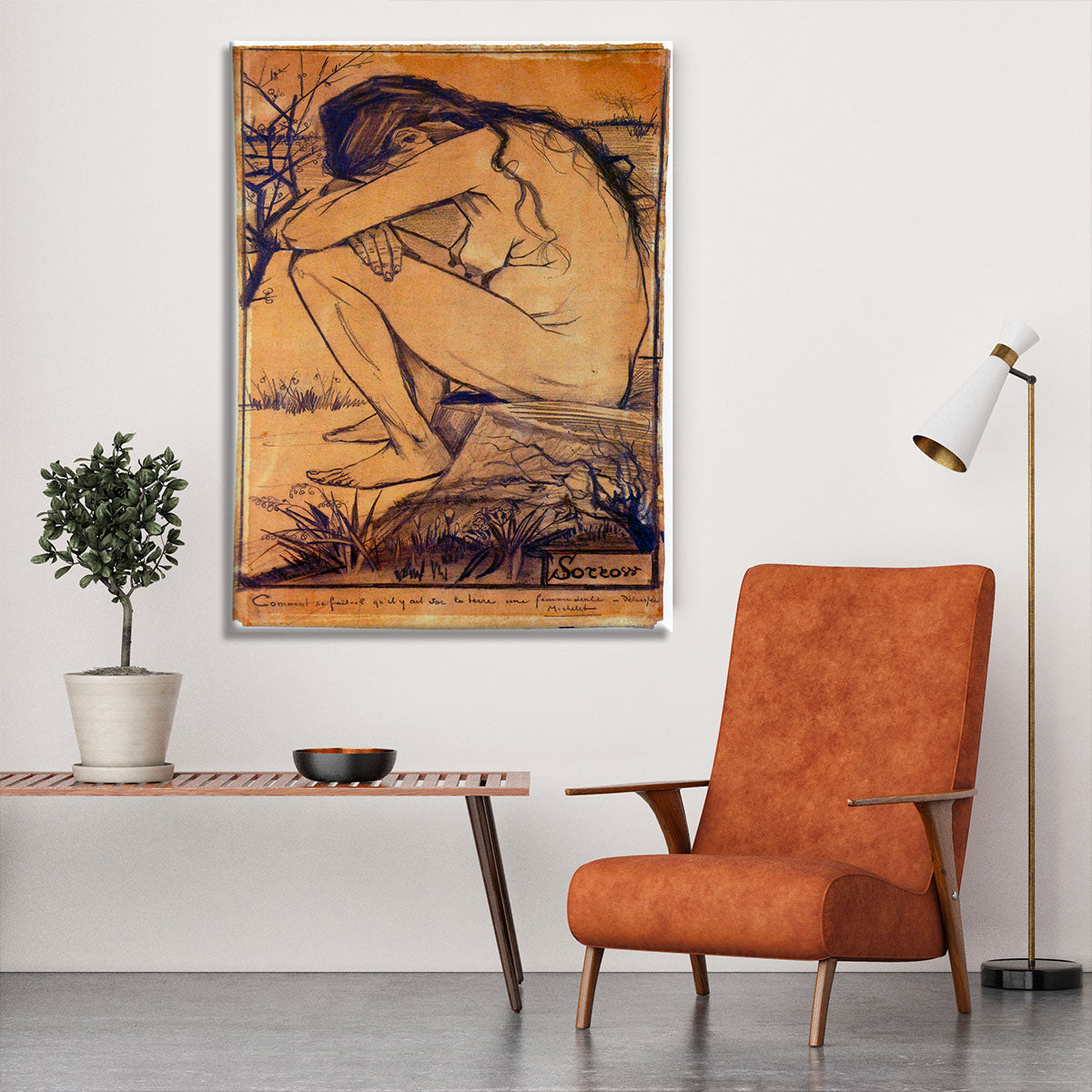 Sorrow by Van Gogh Canvas Print or Poster - Canvas Art Rocks - 6