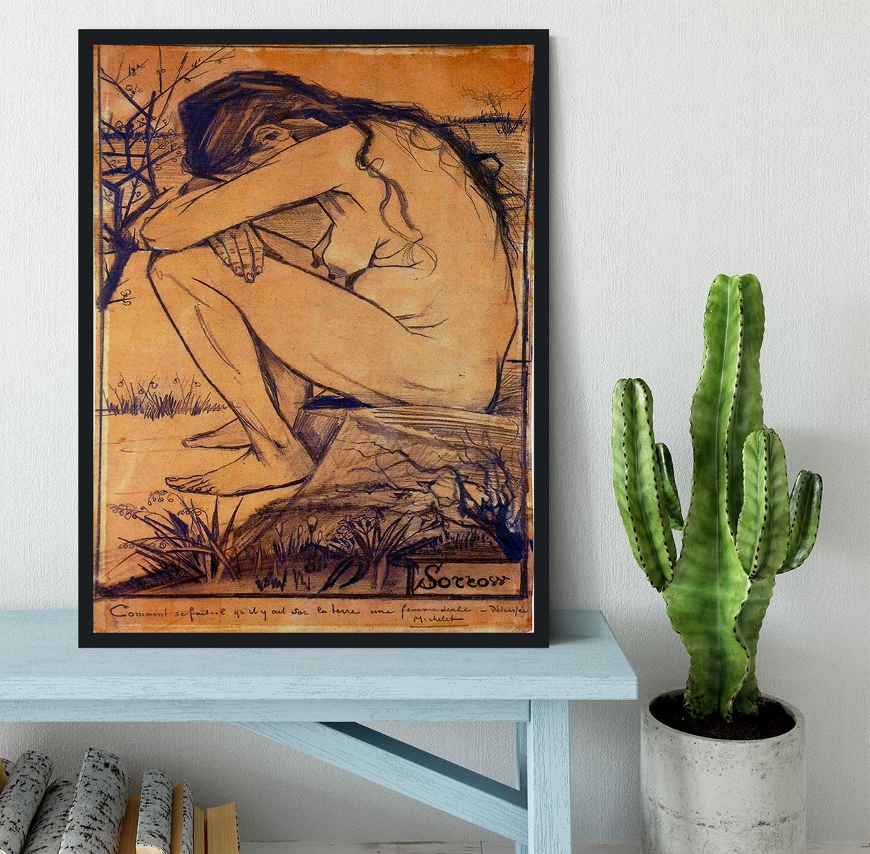 Sorrow by Van Gogh Framed Print - Canvas Art Rocks - 2