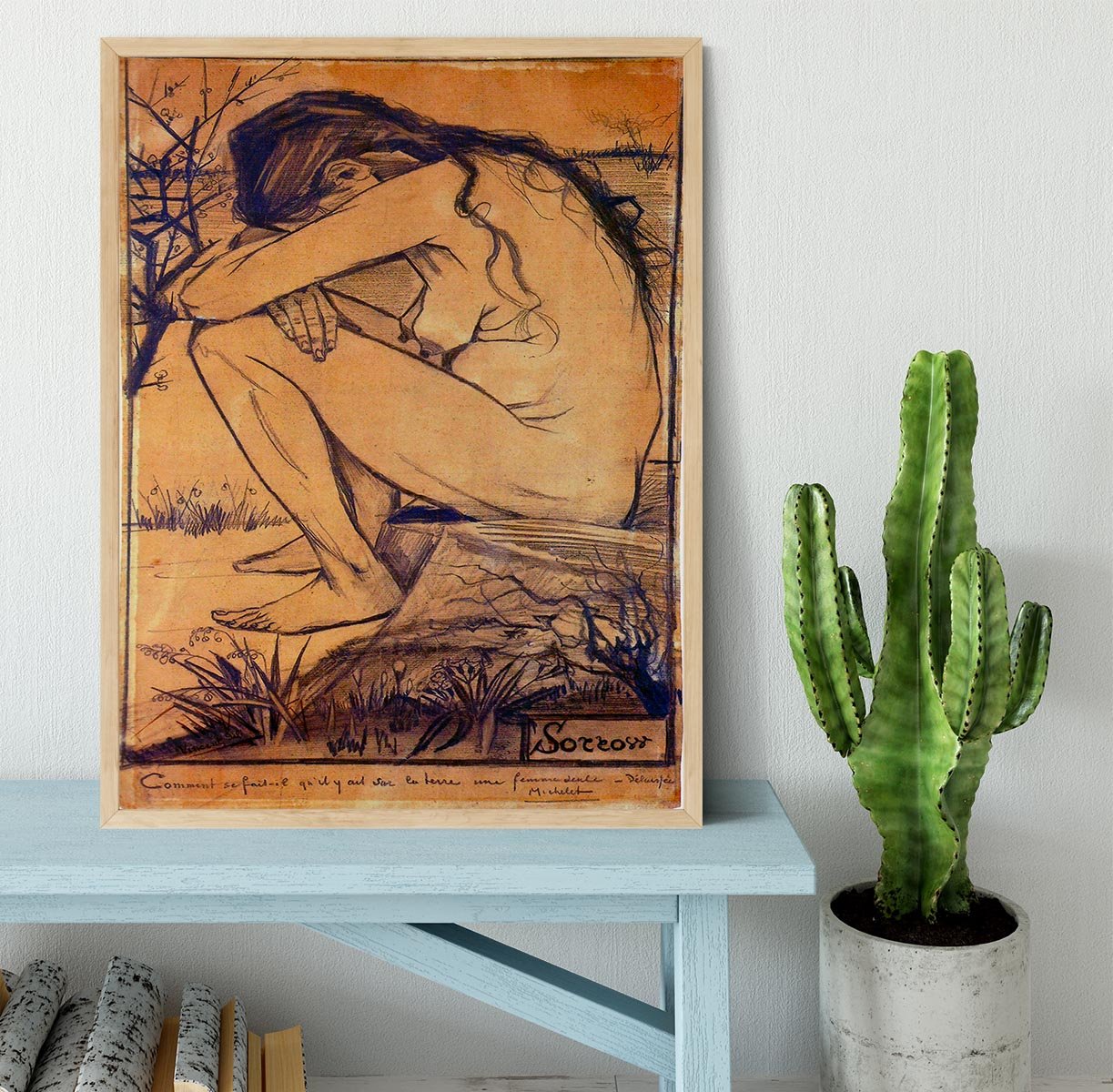 Sorrow by Van Gogh Framed Print - Canvas Art Rocks - 4