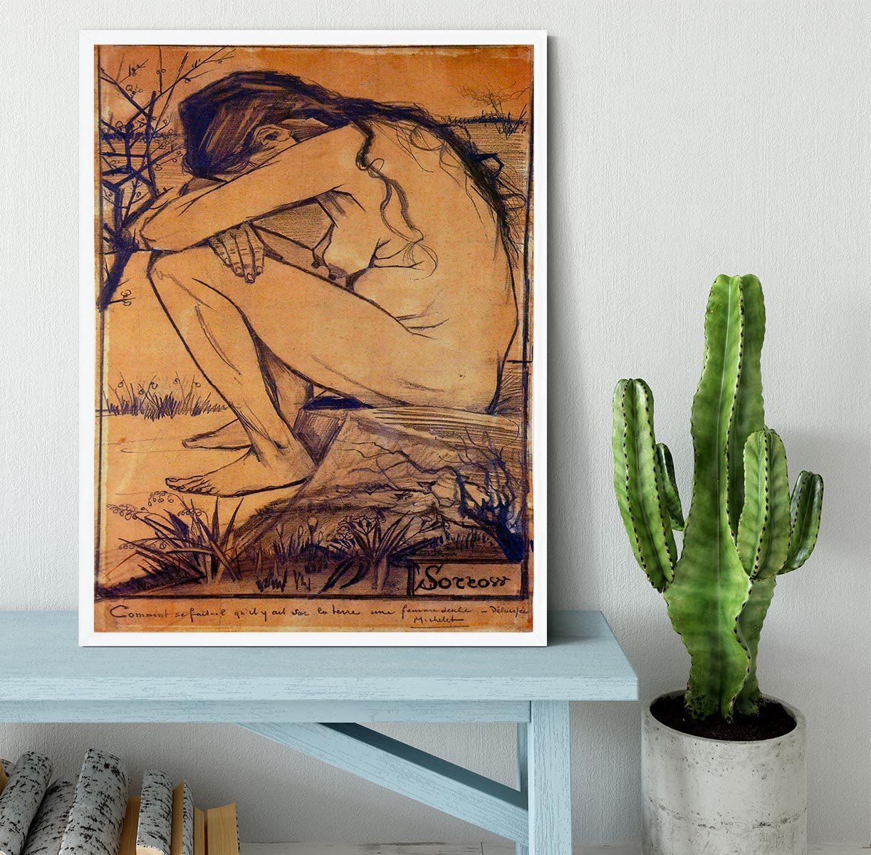 Sorrow by Van Gogh Framed Print - Canvas Art Rocks -6