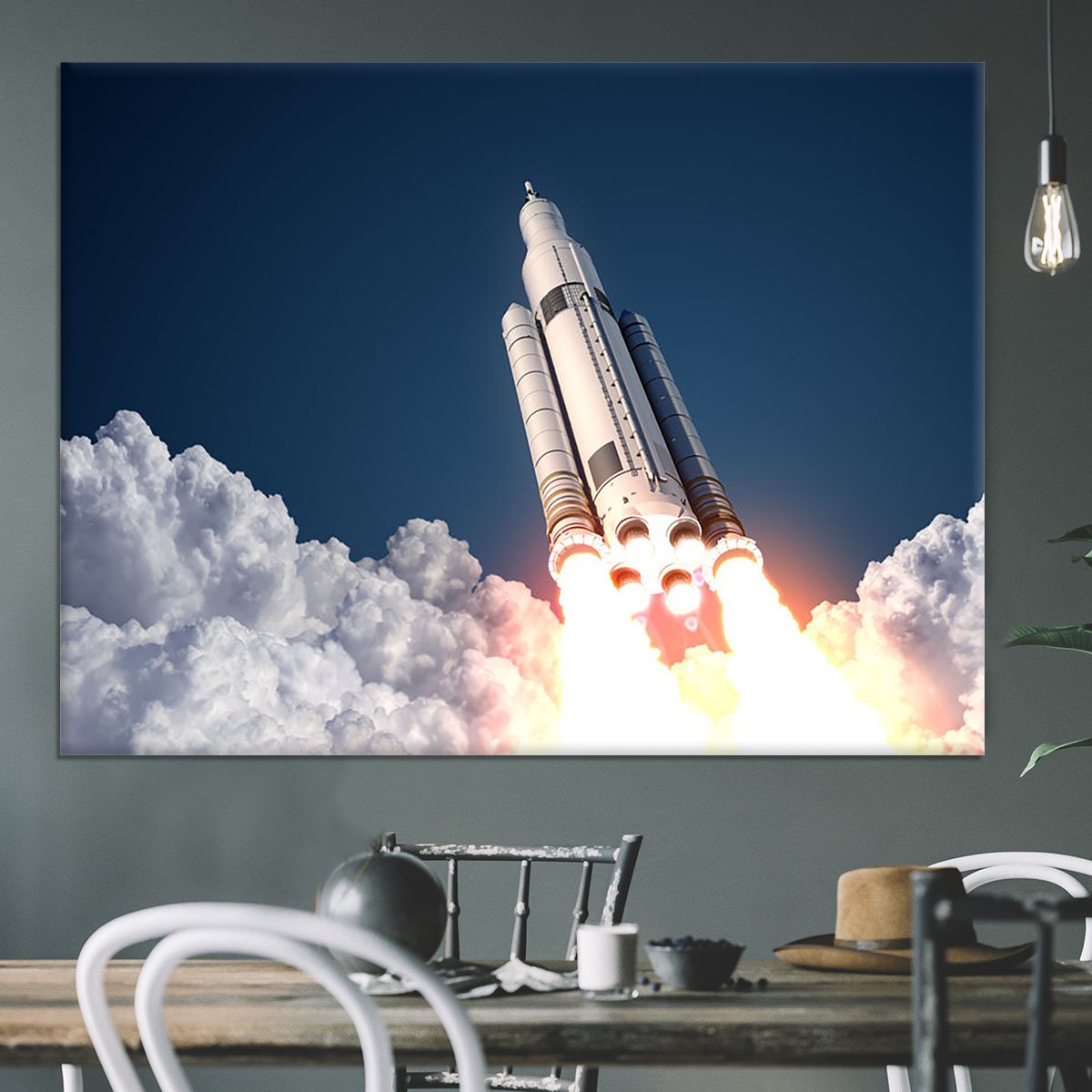 Space Launch System Takes Off Canvas Print or Poster