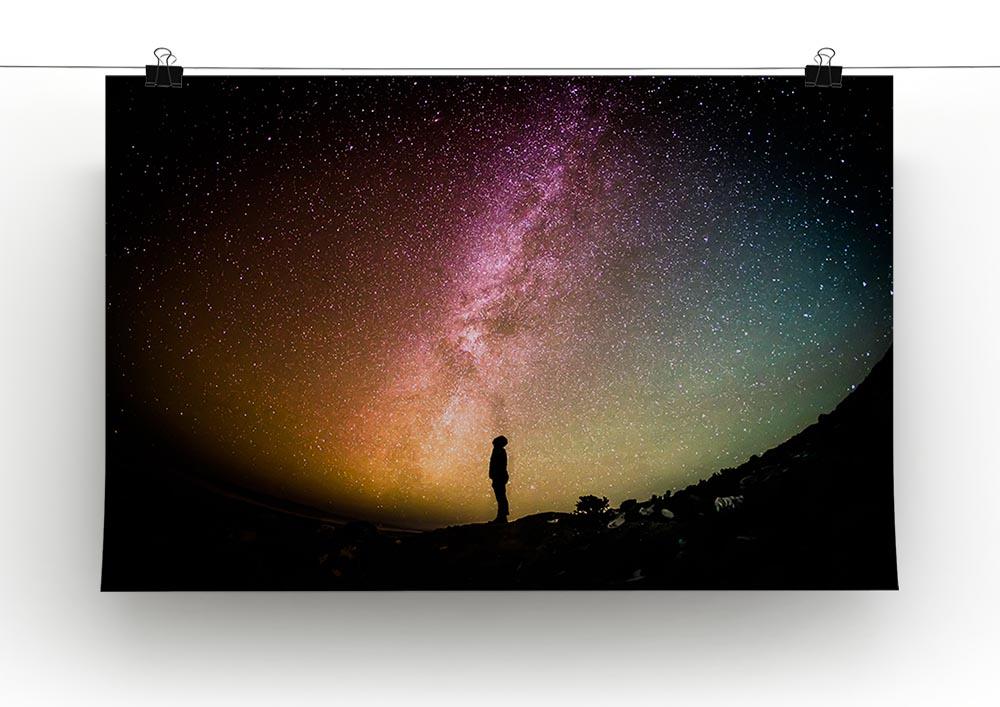 Space Man At Night Canvas Print or Poster - Canvas Art Rocks - 2
