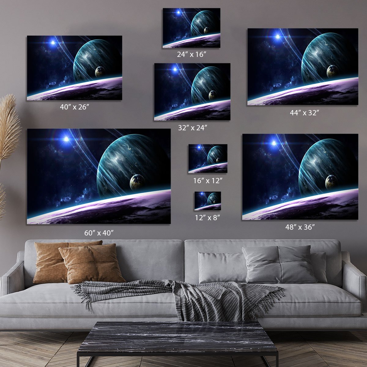 Space Planets Canvas Print or Poster