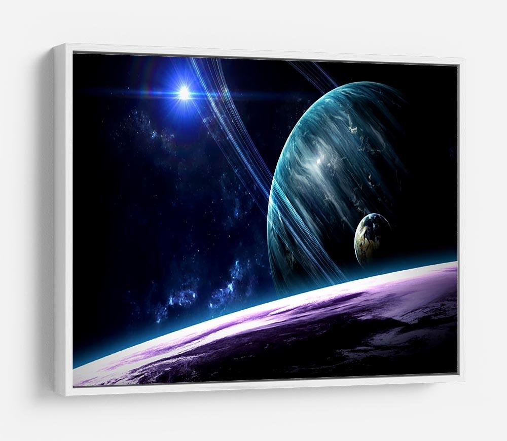 Space Planets HD Metal Print