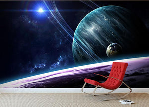 Space Planets Wall Mural Wallpaper - Canvas Art Rocks - 2