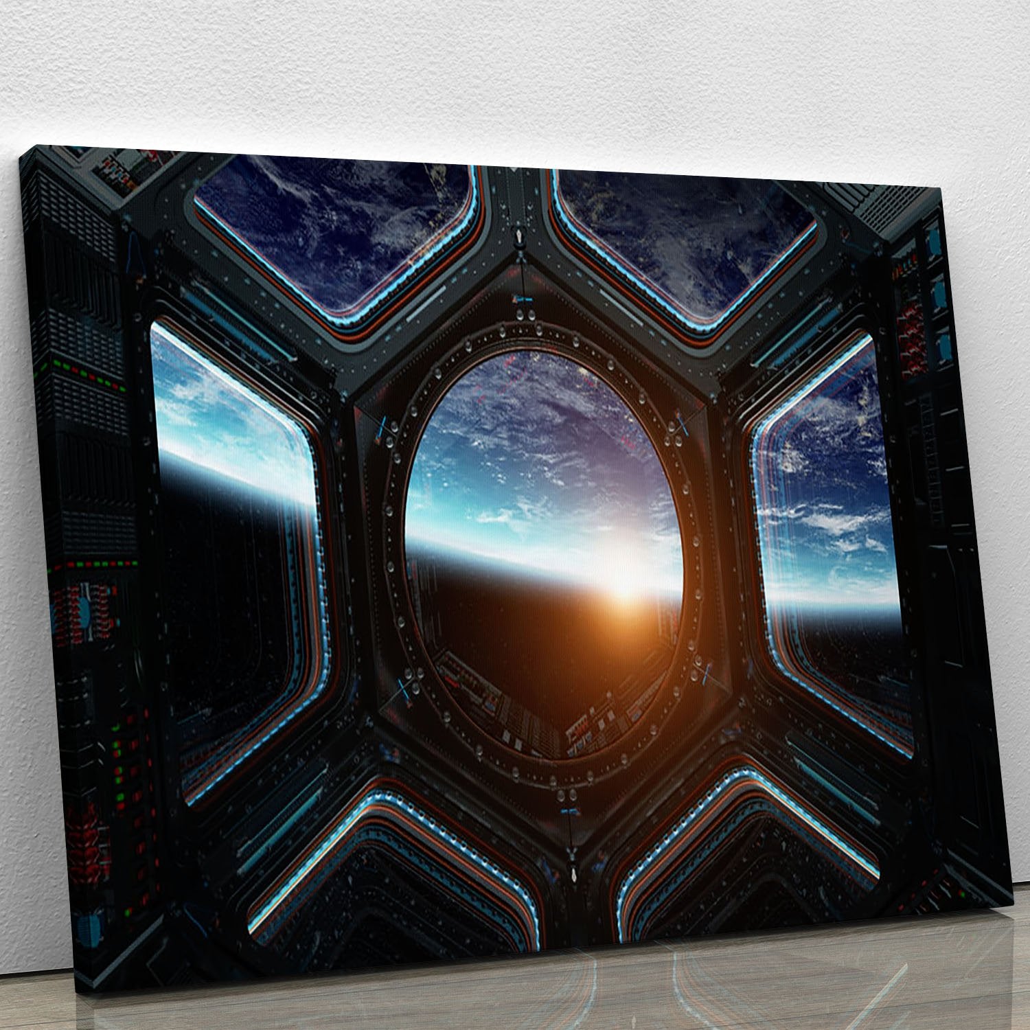 Space Ship Window Canvas Print or Poster