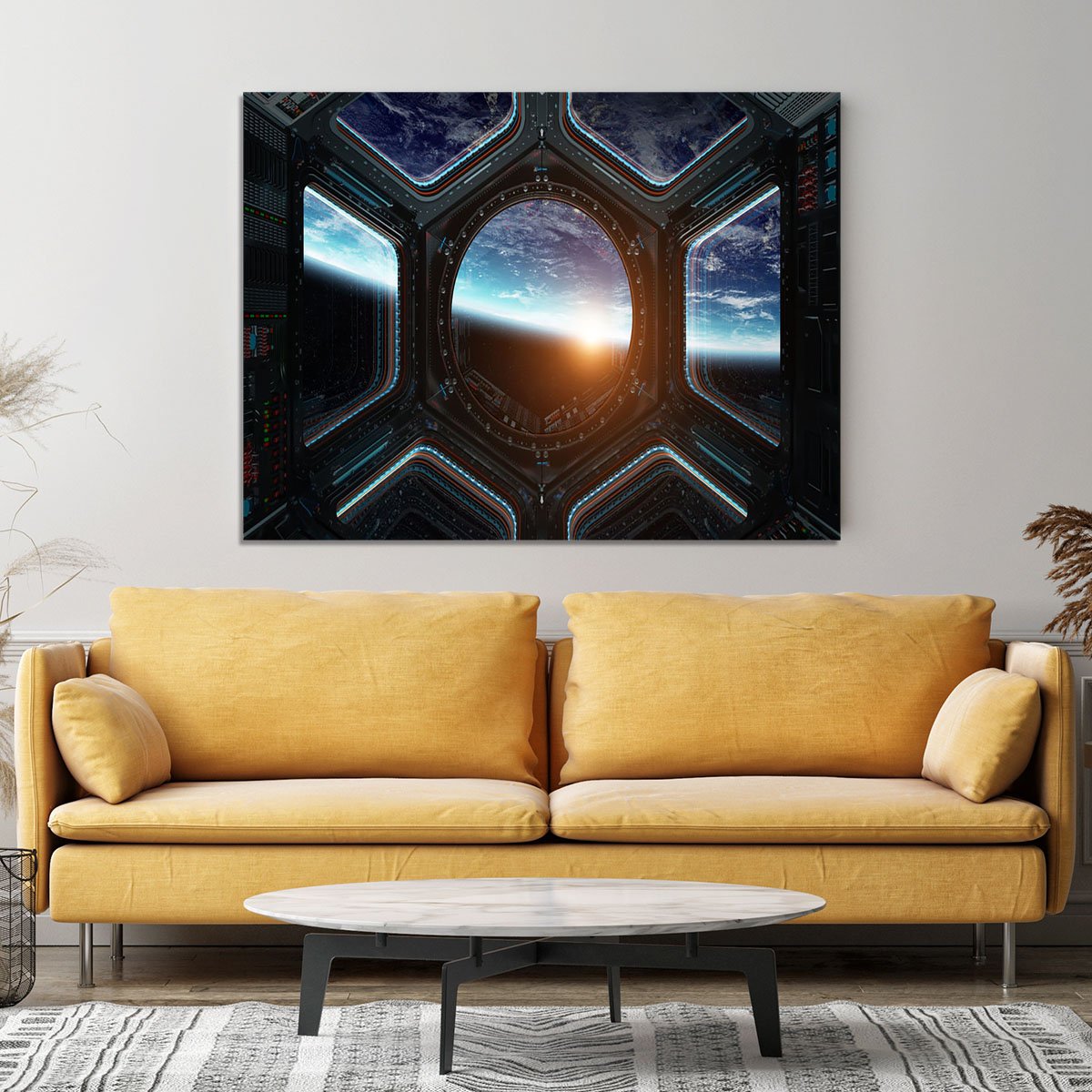 Space Ship Window Canvas Print or Poster