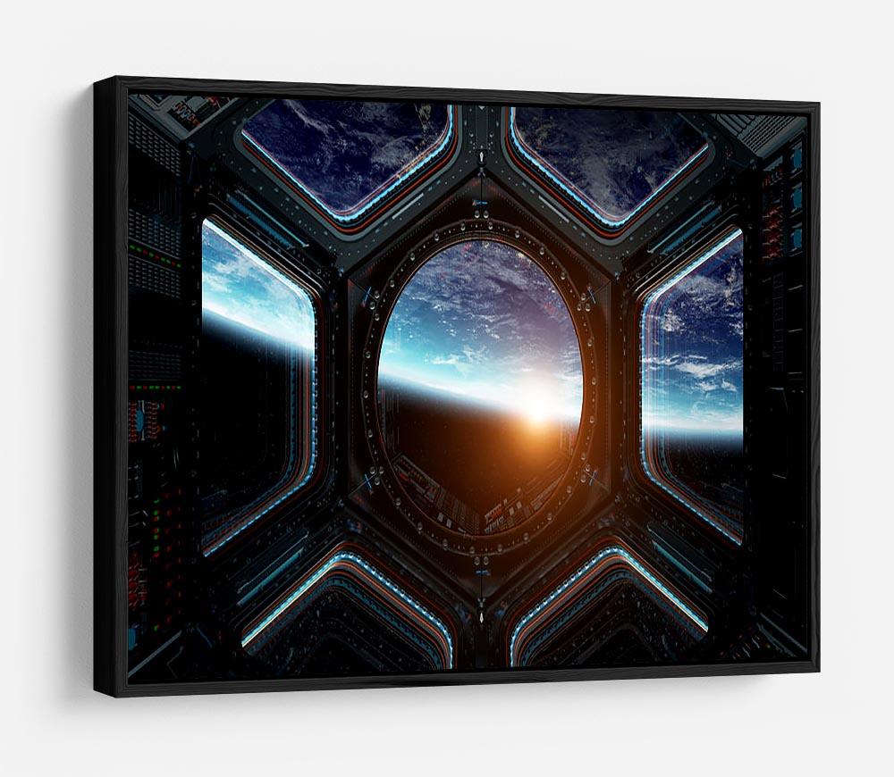 Space Ship Window HD Metal Print
