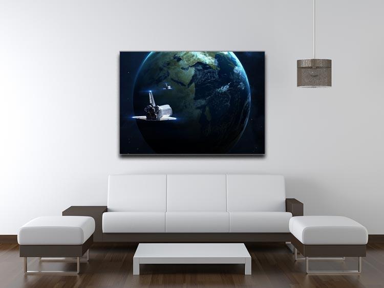 Space Shuttle Flying Back To Earth Canvas Print or Poster - Canvas Art Rocks - 4