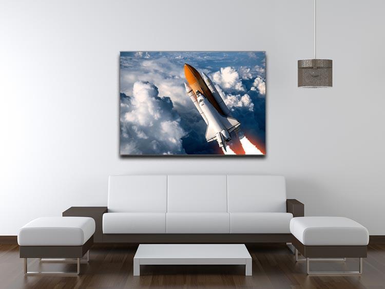 Space Shuttle Launch In The Clouds Canvas Print or Poster - Canvas Art Rocks - 4